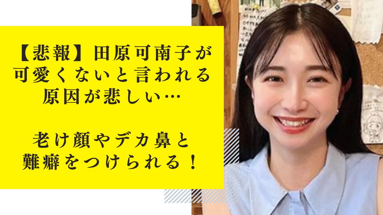 【悲報】田原可南子が可愛くないと言われる原因が悲しい…